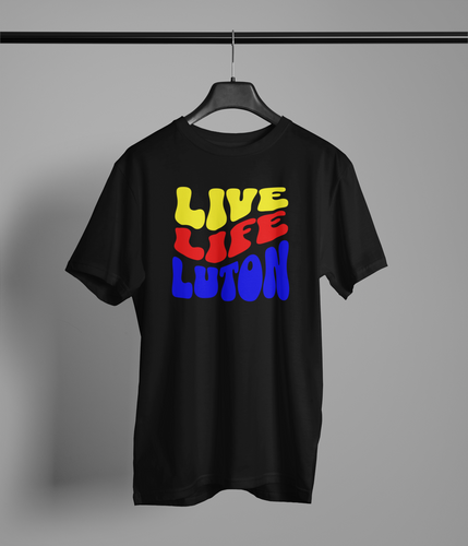 Live Life Luton  T-Shirt - J and P Hats 