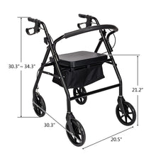 Load image into Gallery viewer, Rollator with 8 Inch Wheels : Lightweight Effortless Mobility &amp; Independence