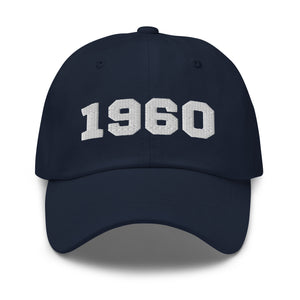 The year you were born in 1960 baseball cap