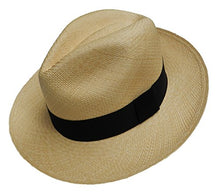 Load image into Gallery viewer, Equal Earth New Genuine Panama Hat Rolling Folding Quality with Travel Tube - Natural (61cm)