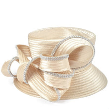 Load image into Gallery viewer, Cute Cloche Style church formal or wedding hat | j and p hats