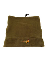 Load image into Gallery viewer, Fleece neck warmer pheasant embroidered | j and p hats 