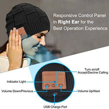 Load image into Gallery viewer, Bluetooth Beanie Hat Headphones Wireless Headset Winter Music Cap with Stereo Speakers - J and p hats Bluetooth Beanie Hat Headphones Wireless Headset Winter Music Cap with Stereo Speakers