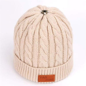 Children's winter knitted hats heavy knit with or without bobble great choice of colours-J and p hats -