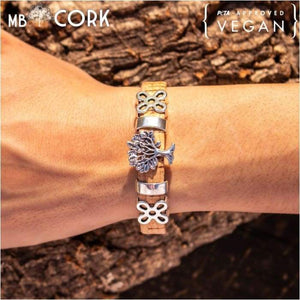 Cork Tree of Life 17cm bracelet-J and p hats -