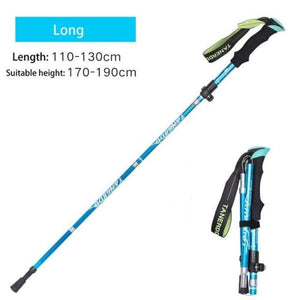 Hiking pole - 4 Section Adjustable and Folding Hiking Pole - J and p hats Hiking pole - 4 Section Adjustable and Folding Hiking Pole