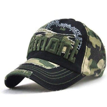 Load image into Gallery viewer, Jamont Cammo Style Baseball Cap One Size Fits All-J and p hats -