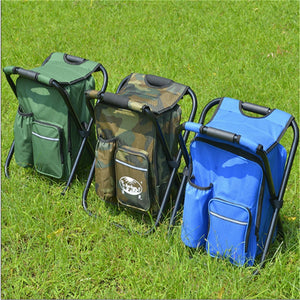 Outdoor Folding Chair Camping Fishing Chair With Storage