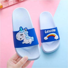 Load image into Gallery viewer, Rainbow Unicorn Sliders Kids Ideal Beach Shoes Anti-skid Choice Of Sizes And Colours - J and p hats Rainbow Unicorn Sliders Kids Ideal Beach Shoes Anti-skid Choice Of Sizes And Colours