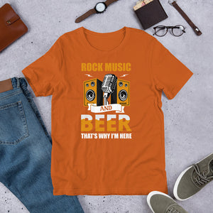 Rock Music And Beer T shirt - j and p hats