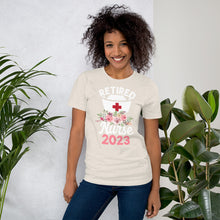Load image into Gallery viewer, Nurse Retirement Gift  2023 T-Shirt | j and p hats 