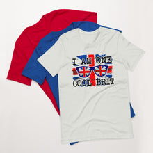 Load image into Gallery viewer, Brit t-shirt ,Union Jack cool brt t-shirt ,custom jubilee celebration t-shirt | j and p hats 