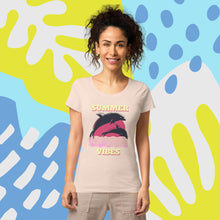 Load image into Gallery viewer, Woman’s Summer T Shirt - dolphin t shirt | j and p hats