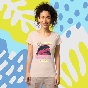 Woman’s Summer T Shirt - dolphin t shirt | j and p hats
